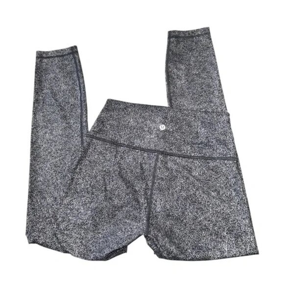 LULULEMON - Wunder Under Crop III Rio Mist White Black Size 6 - Picture 7 of 11